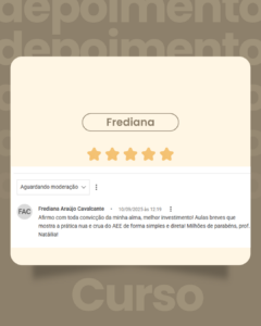 Post Instagram Depoimento de Clientes Feedback Moderno Marrom